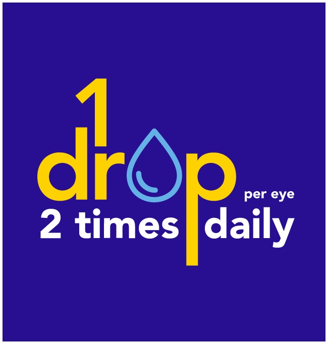 1 drop per eye 2 times daily